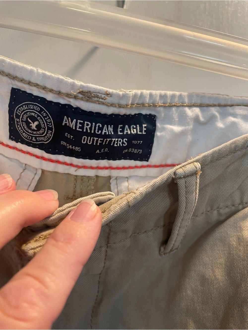 American Eagle Outfitters Classic Khaki Men’s Longboard Shorts - Tan size 28 - Picture 8 of 8